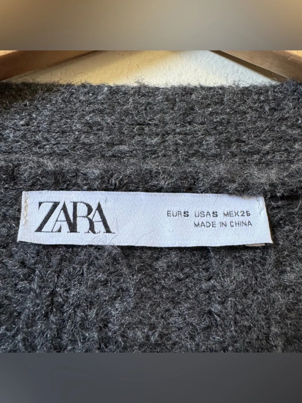 Zara viral Patchwork Cable knit bloggers favourite chevron cardigan sweater 💜 - Picture 5 of 6